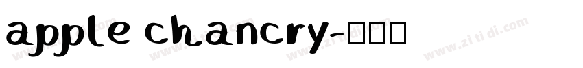 apple chancry字体转换
